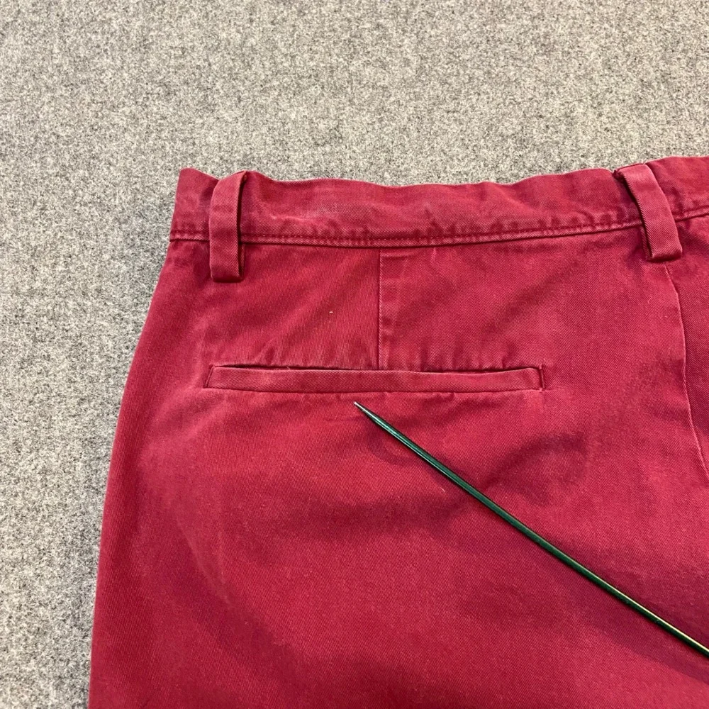 Banana Republic Aiden Short Men 36 Burgundy Red Slim Fit Chino Cotton 10